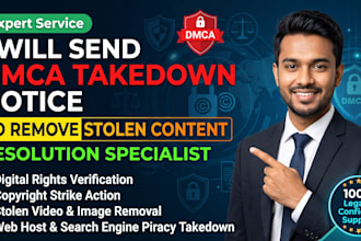 send dmca takedown notice to remove stolen content