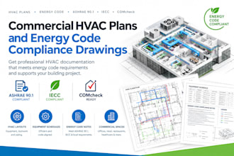 design commercial hvac plans and energy code compliance drawings