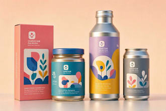 do product packaging and beverage can label design