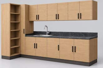 design furniture cad design for cabinets and 3d cad manufacturing shop drawings