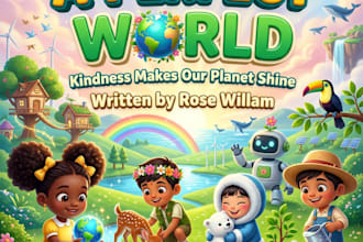 do 3d illustration, bible story, anime art, kids book, mascot, story writing