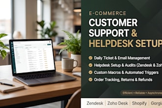 setup zendesk zoho desk and manage daily ecommerce support tickets