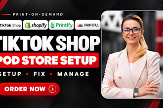 setup tiktok pod store printify printful product upload , shopify dropshipping
