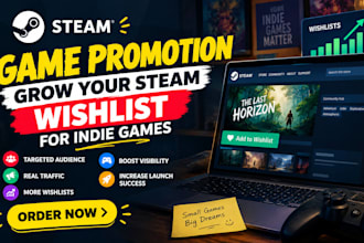 do steam game promotion to grow your steam wishlist for indie games