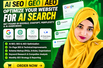do complete monthly website on page GEO aeo local and ai seo optimization