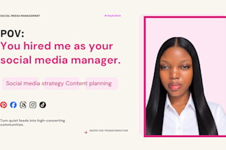 be your social media manager and content planner