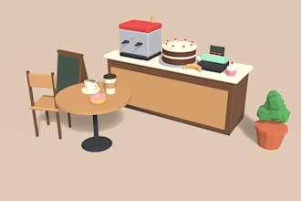 create low poly 3d props and assets ready for roblox studio