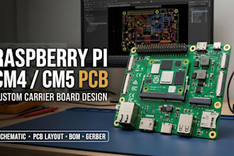 design raspberry pi cm4 cm5 carrier board pcb nvme storage pcie integration