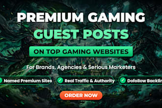 do premium gaming guest post on high authority gaming sites