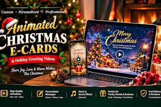 create animated christmas ecards and holiday greeting videos