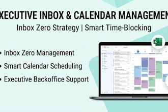 provide executive inbox and calendar management for your business