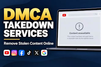 handle dmca takedown notices and remove infringing links