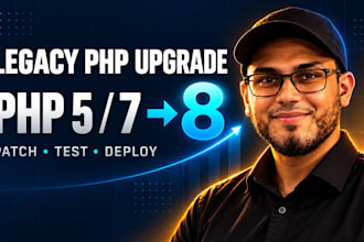 upgrade legacy PHP 5 and 7 websites to PHP 8 and fix compatibility issues