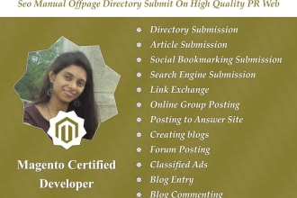 do seo manual offpage directory submit on high quality PR web