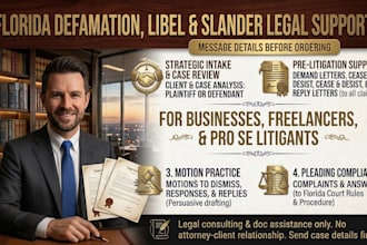 be florida civil litigation lawyer for defamation legal motions demand letter