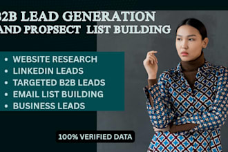 do verified b2b lead generation, email leads, and manual lead list build