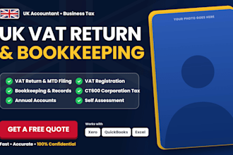 do UK vat return, bookkeeping and ct600 corporation tax