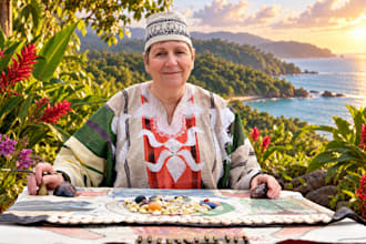 provide a live ancestral card reading for spiritual guidance