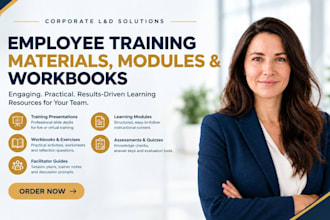 create employee training materials modules and workbooks