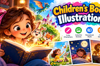 create childrens book illustration