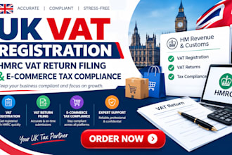 do UK vat registration, hmrc vat return filing and e commerce tax compliance