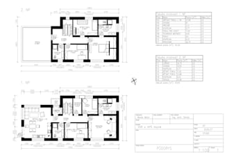 provide precise architectural cad drafting and 2d floor plans