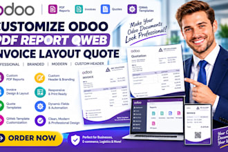 customize odoo pdf report qweb invoice layout quote odoo custom header