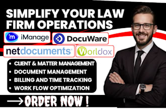 automate netdocuments imanage worldox docuware sharefile legal document workflow