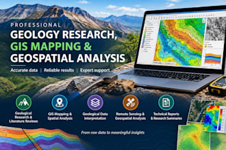 do geology research, gis mapping, and geospatial analysis
