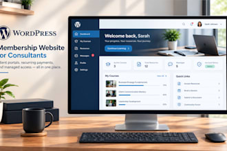 develop wordpress membership website for consultants, client portals, payments