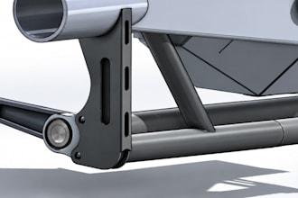 design cnc laser cut bracket dxf, roll cage gusset, motorsport fab file