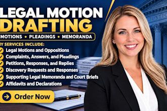 draft or review legal motions and supporting memoranda