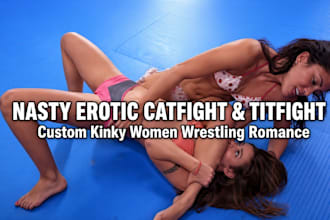 write nasty erotic, erotic catfight, titfight, women wrestling, kinky, nsfw book