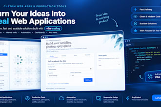 develop production tools and web tools for you