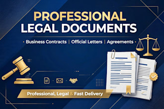 draft legal documents, business contracts, and official letters, professionally