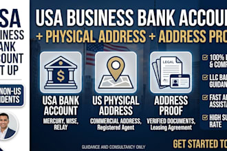 do USA bank creation physical address proof of address