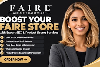 faire holiday catalog SEO faire product description faire listing faire products