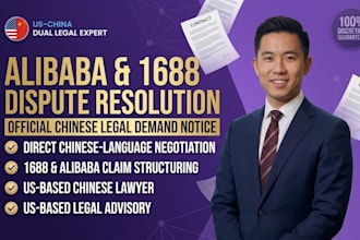 resolve alibaba and 1688 supplier disputes as chinese lawyer