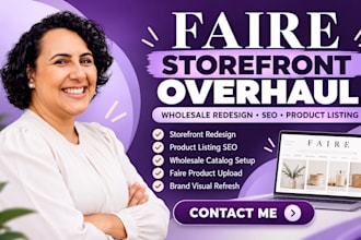overhaul faire wholesale storefront faire ecommerce redesign seo product listing