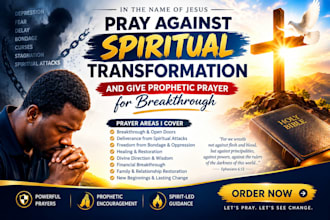 pray against spiritual transformation and give prophetic prayer for breakthrough