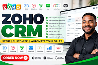 setup zoho CRM zoho one bigin sales pipelines workflows deluge and automation