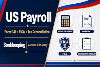 file US payroll bookkeeping form 941 fica and tax