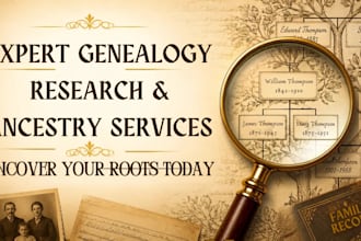 do expert genealogy research to find your family history