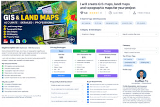 create gis maps, land maps and topographic maps