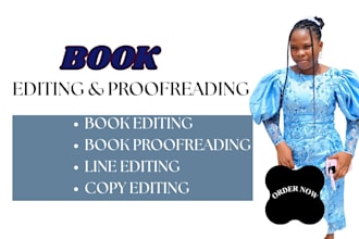 do book editing, manuscript proofreading