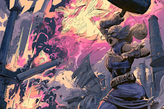 create ai comic book, illustrations any style