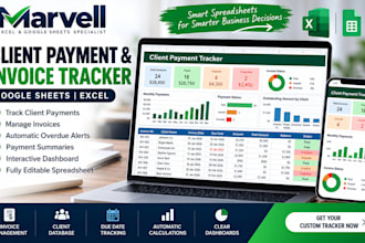 create google sheets client payment and overdue invoice tracker