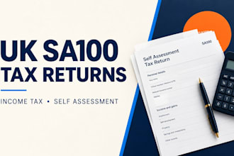 file UK sa100 tax returns, calculate income tax and amend errors