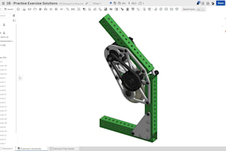 create mechanical parts, 3d assemblies, gears, pully and bracket cad design