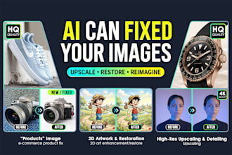 fix ai images, edit ai art, upscale and retouch in photoshop